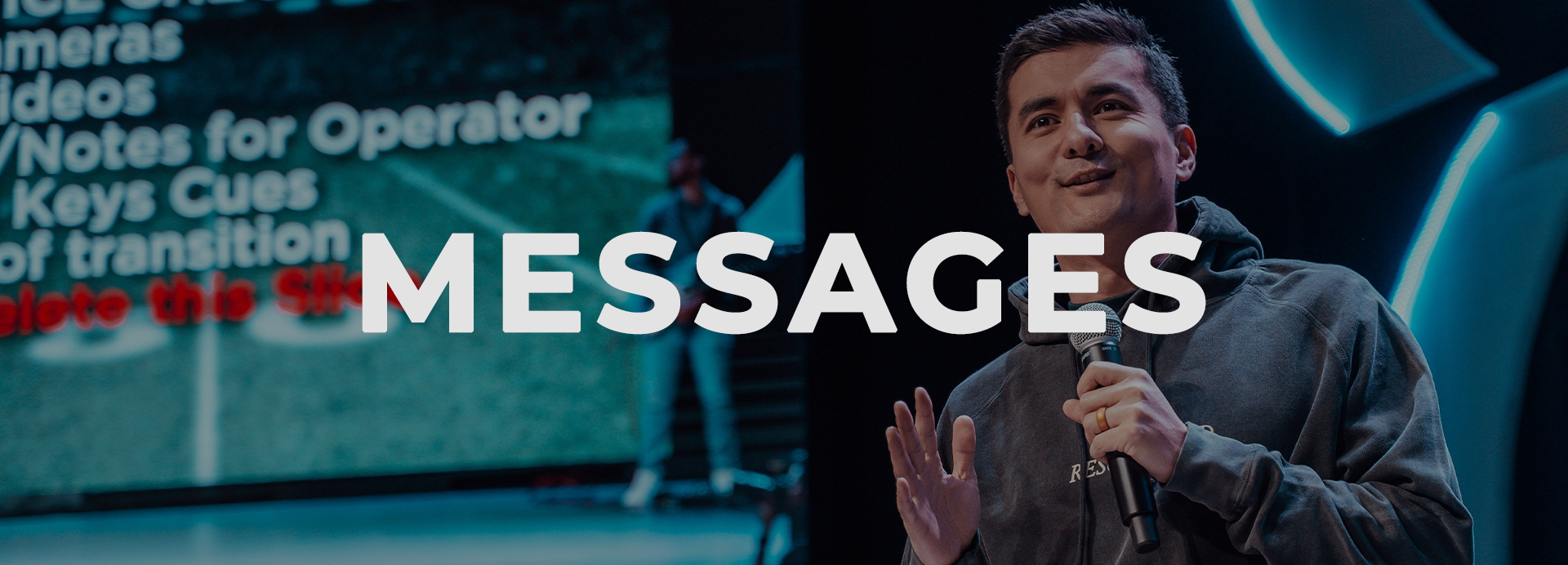 welcome message button